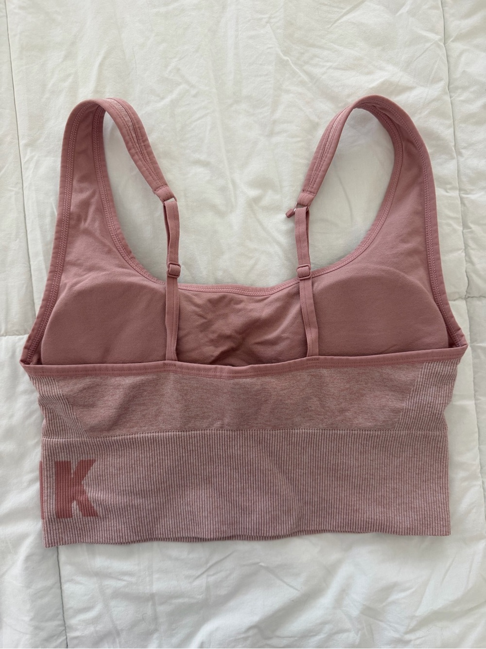 PINK Victoria's Secret Seamless Activewear Set Dusty Rose M/L - Picture 8 of 11